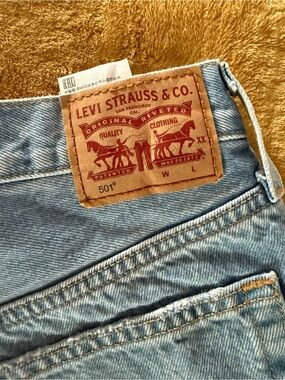 Levi's Light Blue Denim Jean Shorts